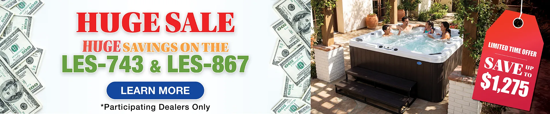 Calspas hot tub being used in a family setting - Fountain Valley